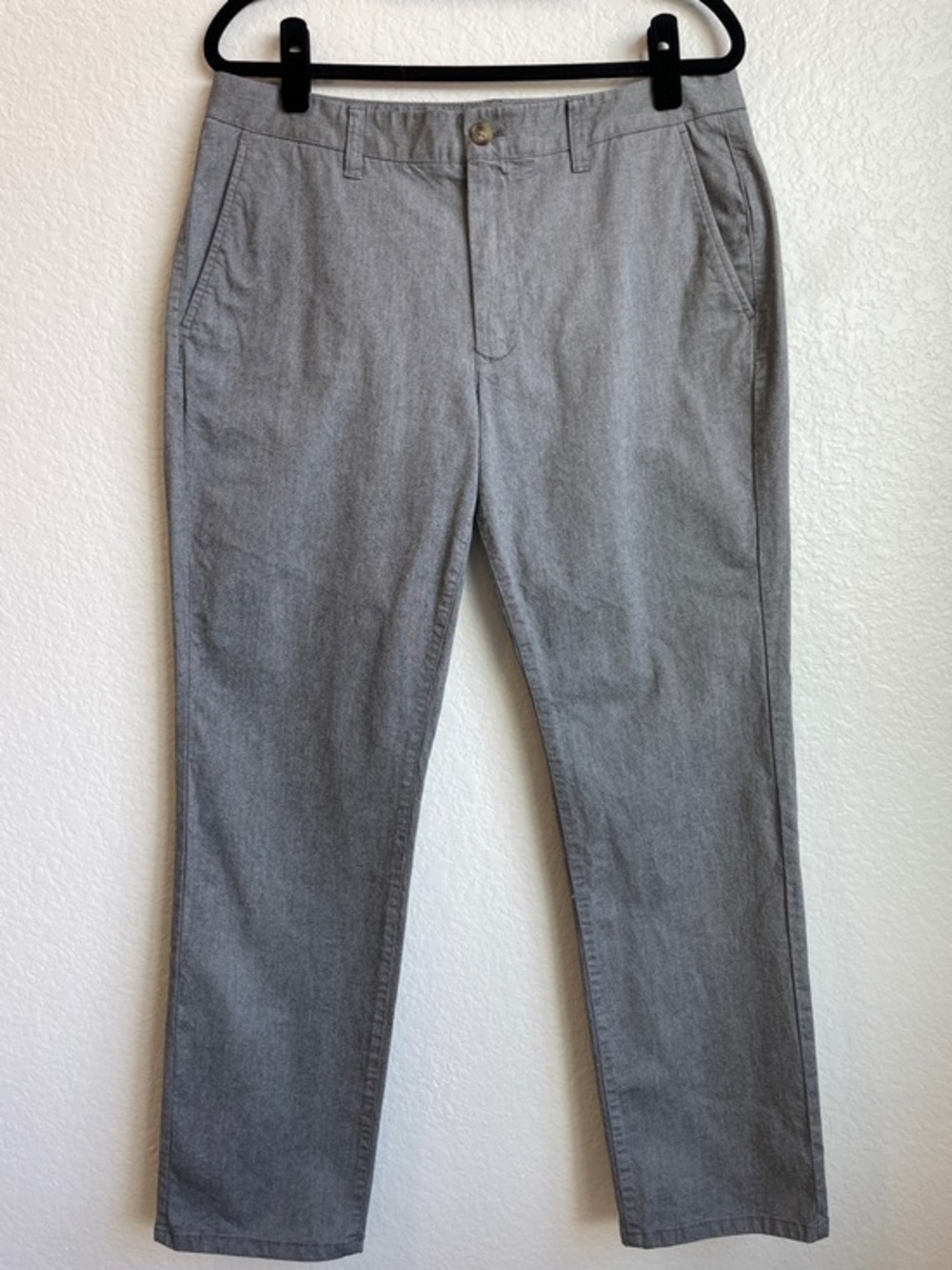 Bonobos Gray Straight-Leg Chinos • 34 x 30